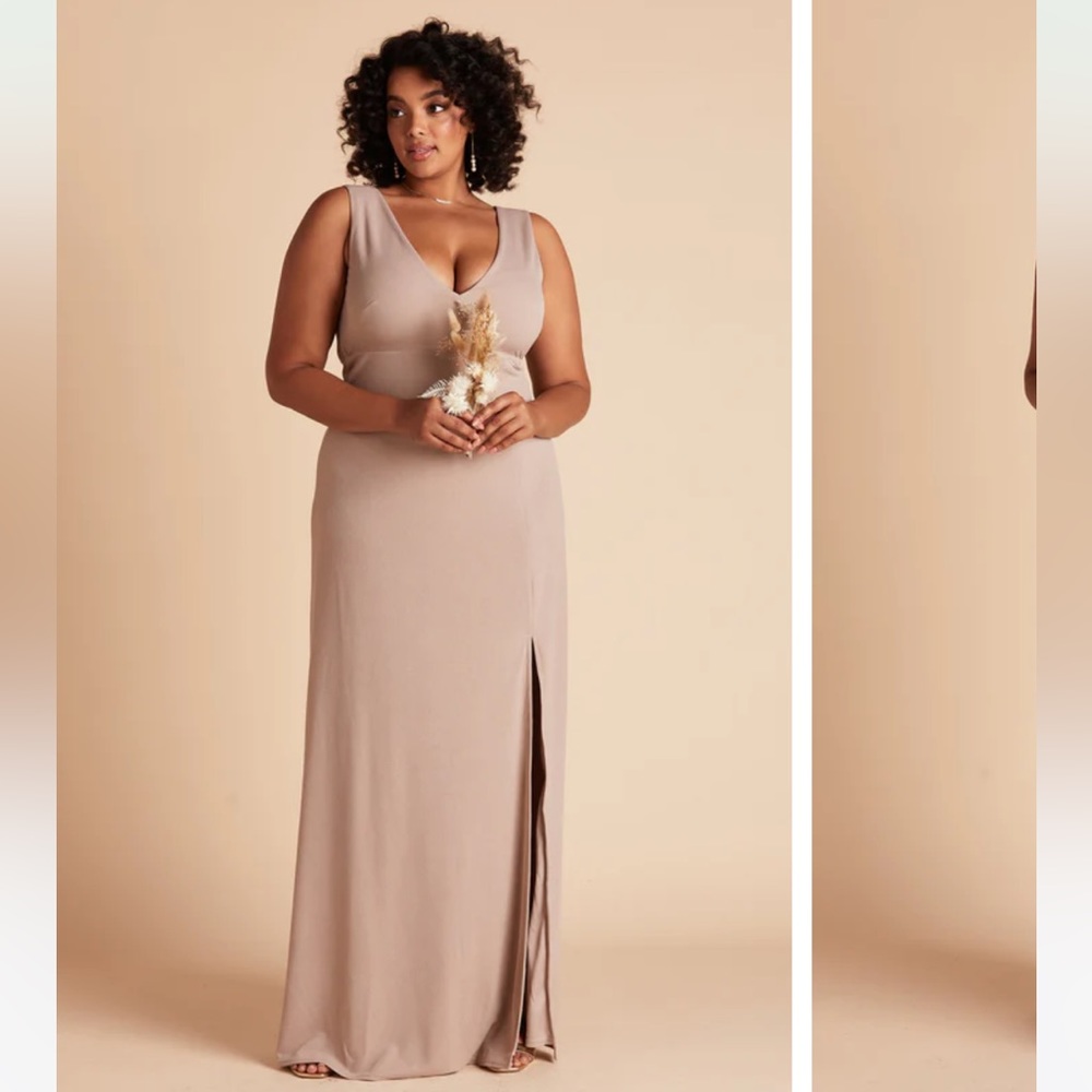 Taupe Birdy Grey Bridesmaid Shamin Dress Size XS